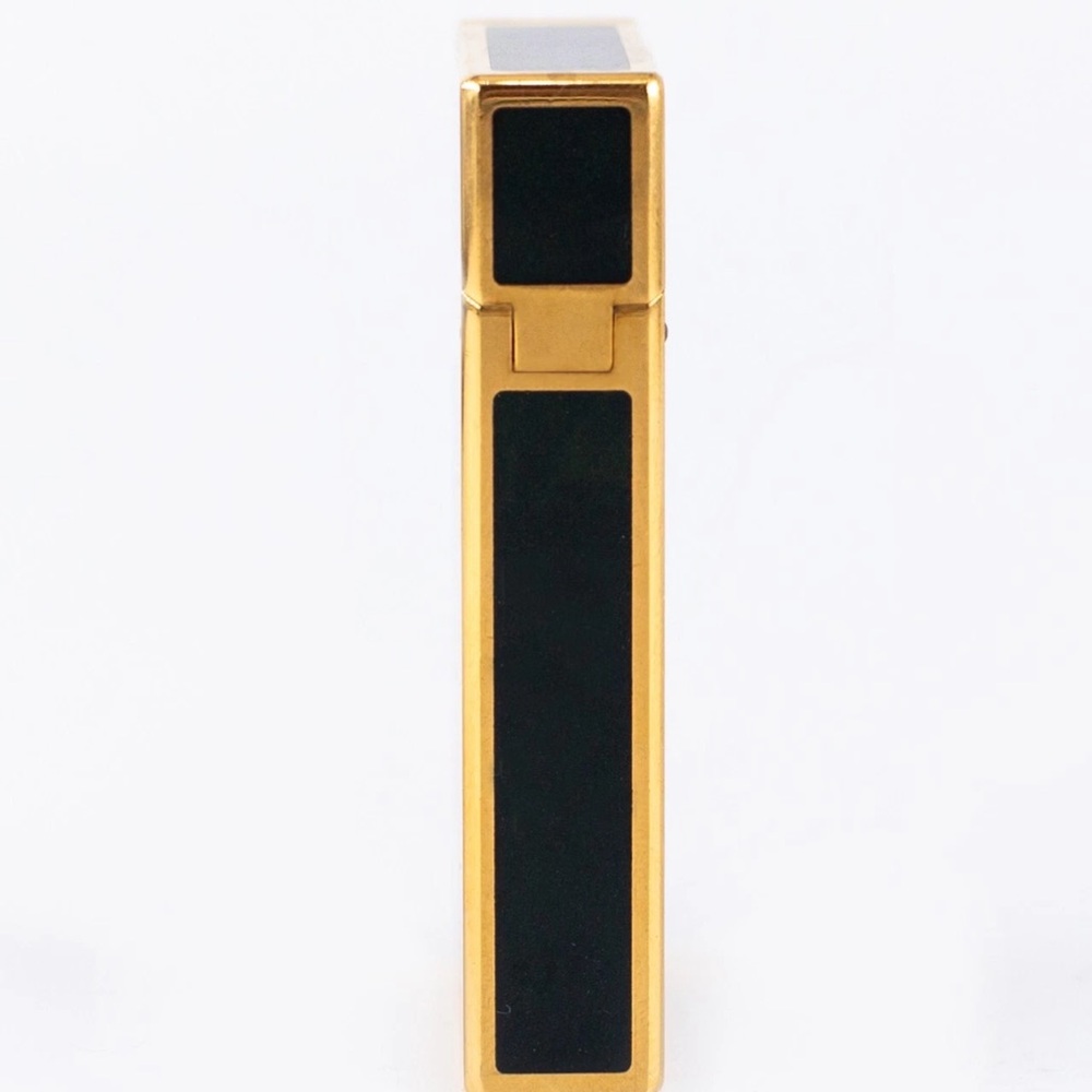 Rare Vintage  DuPont Gatsby Lighter Gold and Plated With Black Lacquer(Authentic - Picture 3 of 16